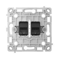 Реле розетки Ajax OutletCore LAN Vertical чорний (128848.165.BL)