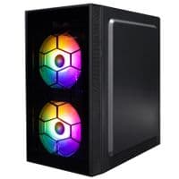 Корпус 1stPlayer X1-BK-3F1-PS-600FK-EU, черный, 600 Вт