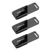 Флеш накопичувач USB 128Gb PNY Attaché X, Black, USB 3.2 Gen 1, до 130 МБ/с, 3 шт у комплекті (P-FD128X3ATTX-GE)