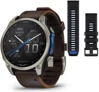 Смарт-годинник Garmin D2 Mach 2, 47mm, Saph, Bare Ti/Blk w/LthrBd, GPS (010-02904-31)
