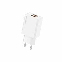 Зарядное устройство Grand-X 1xUSB-C + 1xUSB 10.5W white (CH-21W)