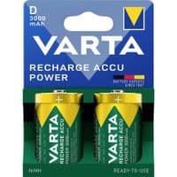 Аккумулятор Varta NI-MH Power D(LR20) 3000 мАч, 2шт