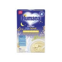 Детская каша Humana Milk Cereal Good Night 5-Cereal with Banana молочная от 6 месяцев 200 г (4251099602996)