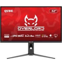 Монітор 32" QUBE Overlord G32Q180HS (2K) 2560x1440 IPS 180Hz 1ms, HAS, Pivot, HDMI 2.1 + DP 1.4, Speakers, RGB