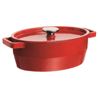 Кастрюля PYREX Slow Cook red чугун овал 6л (SC5AC33/8041)