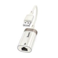 Контролер HOCO UA41 USB 2.0 to Ethernet - Мережевий адаптер 10 / 100Mbps, White, BOX