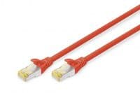 Патч-корд DIGITUS CAT 6a S-FTP, 0,25м, AWG 26/7, Cu, LSZH, червоний