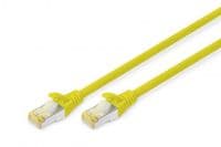 Патч-корд DIGITUS CAT 6a S-FTP, 0,25м, AWG 26/7, Cu, LSZH, жовтий