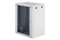 Шафа DIGITUS 19", 16U, Wall Mounting Dynamic-N, 600x450 мм, 60кг максимально, розібрана, сіра