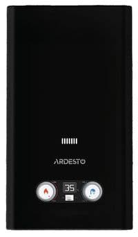 Газовая колонка ARDESTO HB03 10л/мин 20кВт Low NOx дисплей розжиг от батарейки черный