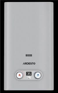 УЦІНКА! Газова колонка ARDESTO HB03 10л/хв 20кВт Low NOx дисплей розпалювання від батарейки  нерж. сталь