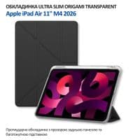 Чехол для планшета BeCover Ultra Slim Origami Transparent Apple iPad Air 11" M4 2026 Black (715183)