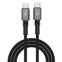 Кабель для передачи данных USB-C — USB-C, 1,0 м, 100 Вт, черный, Grand-X (CC-08B)