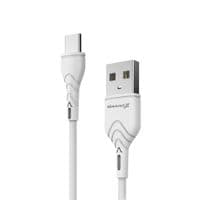 Кабель для передачи данных USB 2.0 AM — USB-C 2,0 м 2,4 А белый Grand-X (PC-02W)