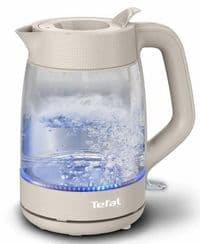 Электрочайник Tefal Morning Glass Kettle, 1.7л, стекло, с подсветкой, бежевый