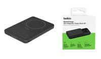 Аккумулятор портативный литий-ионный Power Bank Belkin 5000мА·ч, Slim Magnetic, черный