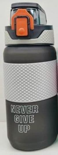 Бутылка для воды ARDESTO Motion 600мл, пластик, черный