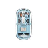 Мыша беспроводная WIWU Crystal Magnetic Wirless Mouse WM105 (Dual-bluetooth +2.4G three-mode) blue