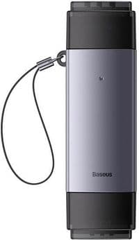 USB-картридер Baseus Lite Series USB-A & Type-C для SD/TF Card Reader сірого кольору