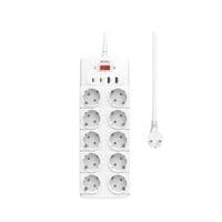 Подовжувач мережі WIWU 14 in 1 20W GaN Power Strip 2C+2A+10AC Wi-S008 EU (2 m) White