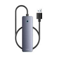 USB-хаб Baseus UltraJoy Series 4-Port HUB Lite 50cm Space Grey (USB A - USB 3.0*4+Type-C5V)