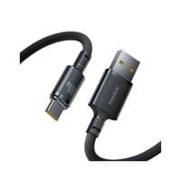 Кабель Baseus New Braided Fast Charging Cable USB-A to USB-C 100W/7.5W 1m Cosmic Black