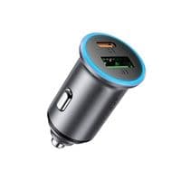 Автомобільний зарядний пристрій ACEFAST B15 65W (USB-A+USB-C) dual port metal car charger