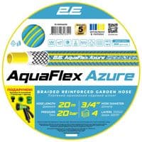 Шланг садовий 2Е AquaFlex Azure 3/4" 20м 4 шари 20бар -10…+60°C сумка зрошувач конектор 2 адаптери