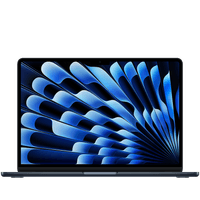 MacBook Air 13 дюймів, Midnight, модель A3449, чіп M5 з 10C процесором, 10C графічним процесором, 24 ГБ уніфікованої пам'яті, адаптер живлення Dual USB-C 35 Вт, SSD-накопичувач 512 ГБ, два порти Thunderbolt 4, Touch ID, дисплей Liquid Retina, трекпад Force Touch, клавіатура (українська)