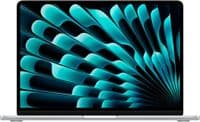 MacBook Air 13 дюймів, сріблястий, модель A3449, чіп M5 з 10C процесором, 10C графічним процесором, 24 ГБ уніфікованої пам'яті, адаптер живлення 70 Вт USB-C, SSD-накопичувач 512 ГБ, два порти Thunderbolt 4, Touch ID, дисплей Liquid Retina, трекпад Force Touch, клавіатура (українська)