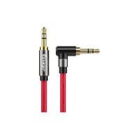 Кабель мультимедийный 3.5mm M to 3.5mm M 1.5m 90° corner red Essager (EYP35-WTA09)