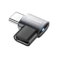 Переходник USB-C F to USB-C M USB 4.0 40Gbps 240W 90° Corner Essager (EOTG7-YH0G-P)