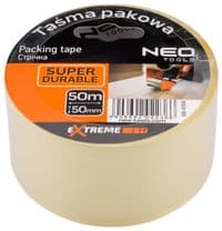 Лента упаковочная Neo Tools, 50мх50мм, прозрачная