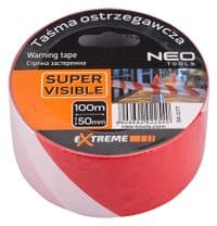 Лента предупредительная Neo Tools, 100мх50мм, красно-белый