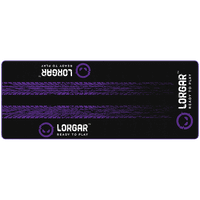 LORGAR RX1FM, Килимок для підлоги Sim Racing Advanced, Прошитий край, 1700X700X3 мм, Чорний/фіолетовий