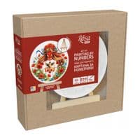 Картина по номерам Rosa Зацветанная", круглая, 15 см, с мольбертом (4823098548720)