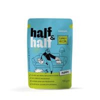 Влажный корм для собак Half&Half кусочки индейки в соусе 100 г (4820261921212)
