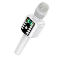Портативна колонка-мікрофон HOCO L24 Shine karaoke microphone 5W White