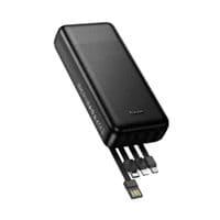 Внешний аккумулятор HOCO J163A Wonderful power bank with 4 cables(20000mAh) Black