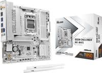 Mатеринська плата sAM5 AMD B850 4xDDR5 HDMI 2xM.2  2.5GbE LAN mATX  B850M CHALLENGER WIFI WHITE