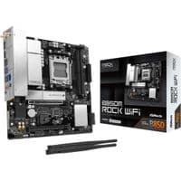 Mатеринська плата sAM5 AMD B850 2xDDR5 DP/HDMI 2xM .2 2.5GbE LAN mATX  B850M ROCK WIFI