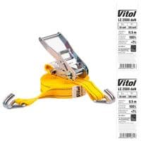 Стяжной ремень VITOL 5т ST-212D-12 YL 50мм х 12м (ST 212D-12 YL)