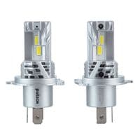 Автолампа PULSO LED-chips 7535/9-18v/2x28w/6000Lm/6500K (M6-H4)