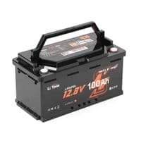 Аккумуляторная батарея Li-TIME LiFePO4 12.8V 100Ач 1280Wh Bluetooth, 4000Cycles, BMS100A, &amp;le;40m&amp;Omega;, IP65, L358*B177*H188 mm, 9.9 kg