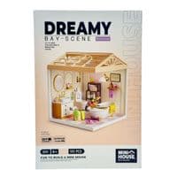 Конструктор Mini House румбокс серії Інтер'єр – Ванна кімната (світло) (8009)