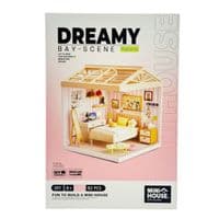 Конструктор Mini House румбокс серії Інтер'єр – Спальня (світло) (8004)