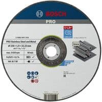 Диск відрізний Bosch Professional Stainless Steel and Metal Bonded Cutting Disc 230x1.9x22.23мм