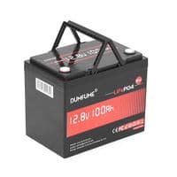 Аккумуляторная батарея Dumfume MINI LiFePO4 12,8V 100Ah 1280Wh, in10A / out20A, ( 150 x 95 x 85) , 10kg Q1