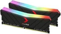 Память 16Gb x 2 (32Gb Kit) DDR4, 3600MHz, PNY XLR8 Gaming EPIC-X RGB, Black, CL18, 1.35V, с радиатором (MD32GK2D4360018XRGBW)