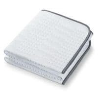 Электропростыня  Beurer, 130x75см, 50Вт, 3 режима, флис, белый